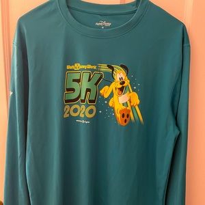 runDisney 2020 Pluto 5K Race Shirt - Turquoise Unisex Size Medium